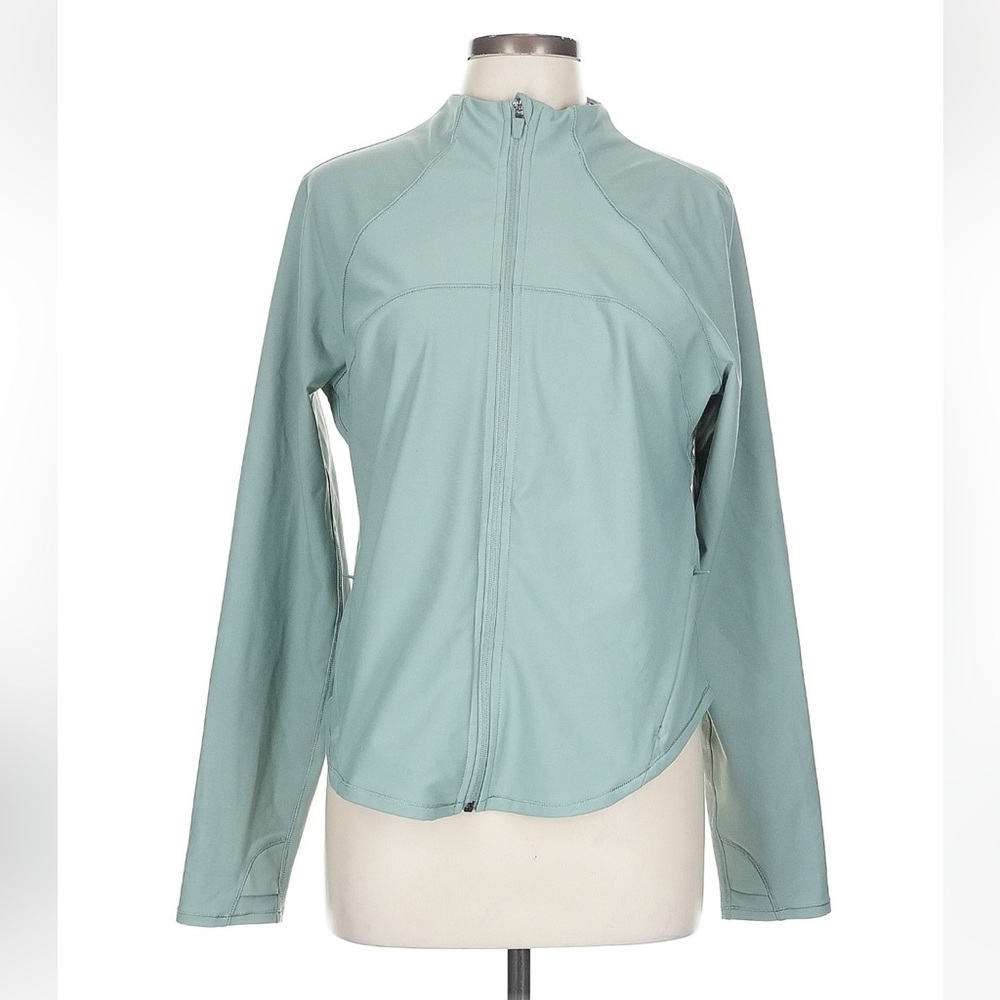 Old Navy Women's PowerSoft Sage Green Active Jacket- M